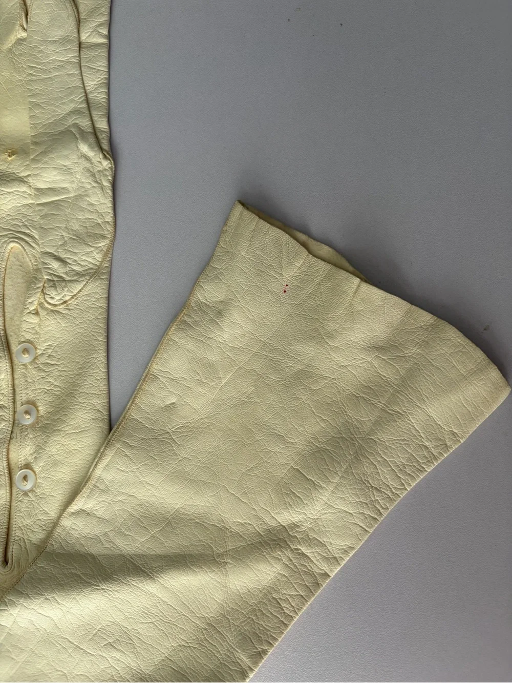 Antique Long Cream Women's Leather Gloves